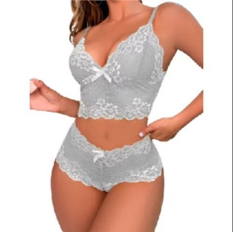 Shopee Afiliado - Lingerie renda vermelha